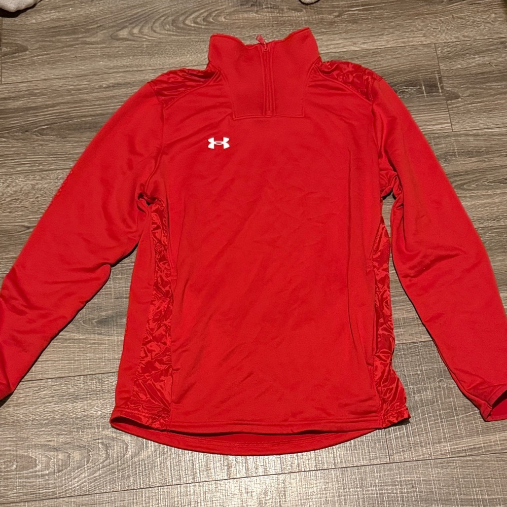 Under Armour Scarlet Quarter-Zip Top